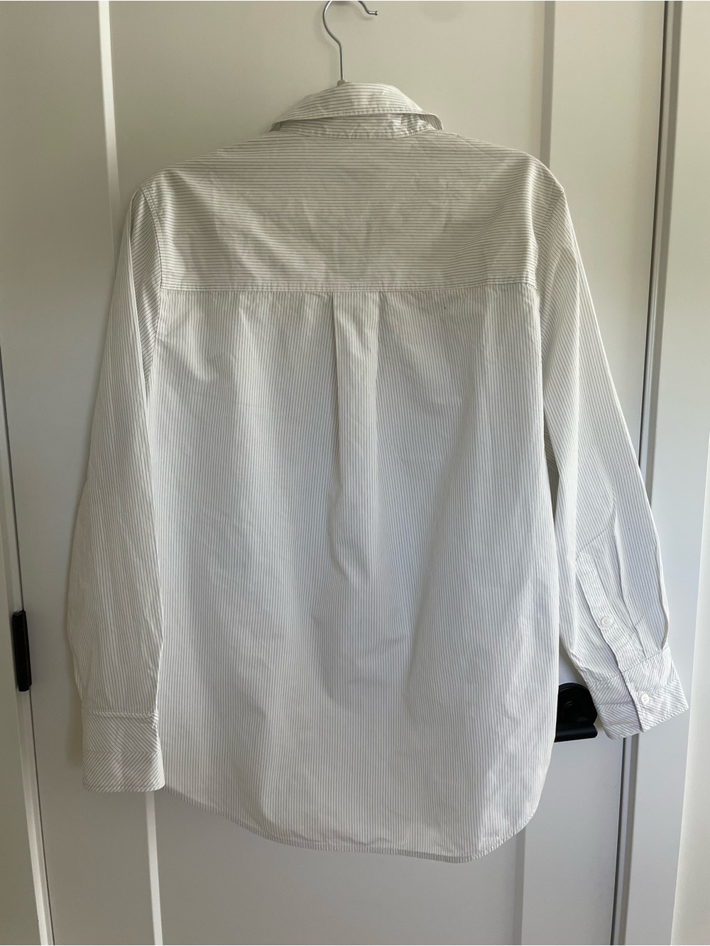 COS Tailored Pinstripe Shirt in Pima Cotton in white - Picture 11 of 13